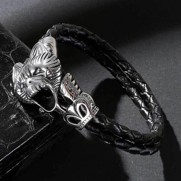 Anger Forest Wolf Head Bracelet | Wolf-Horde-16.5cm-