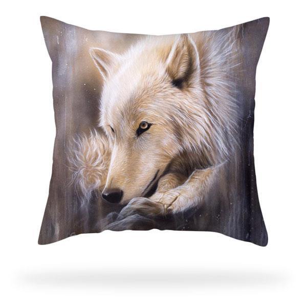 Arctic wolf Pillow Case | Wolf-Horde-45cmX45cm-