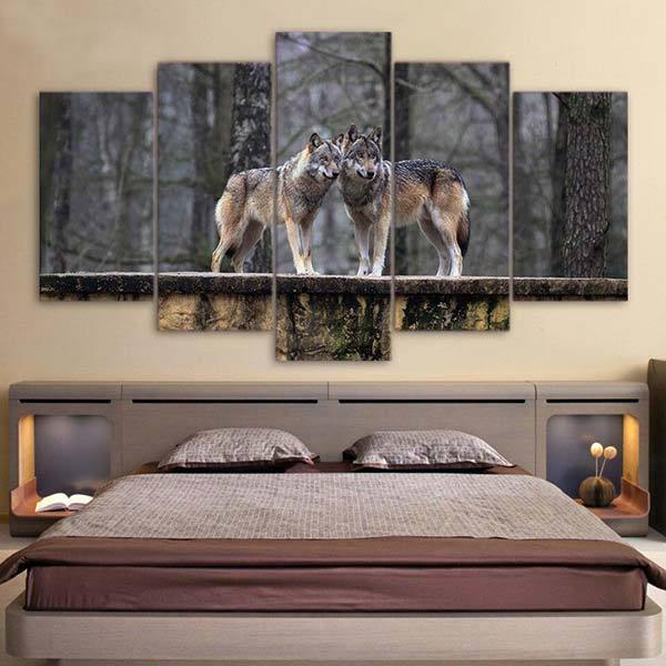 Beautiful Wolf Paintings | Wolf-Horde-Small-