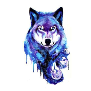 Black and Blue Wolf Tattoo | Wolf-Horde-
