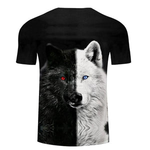 Black and White Wolf T Shirt | Wolf-Horde