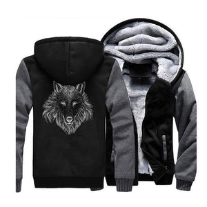 Black Wolf Jacket | Wolf-Horde Dark Gray Black