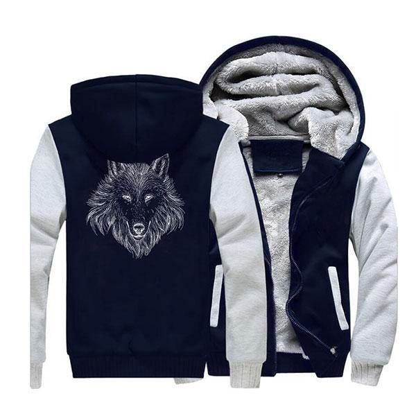 Black Wolf Jacket | Wolf-Horde Gray Dark Blue