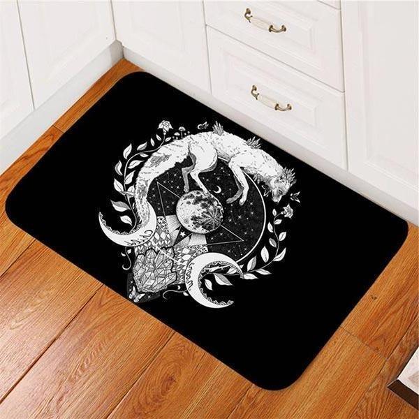 Black Wolf Rug | Wolf-Horde-40x60cm-