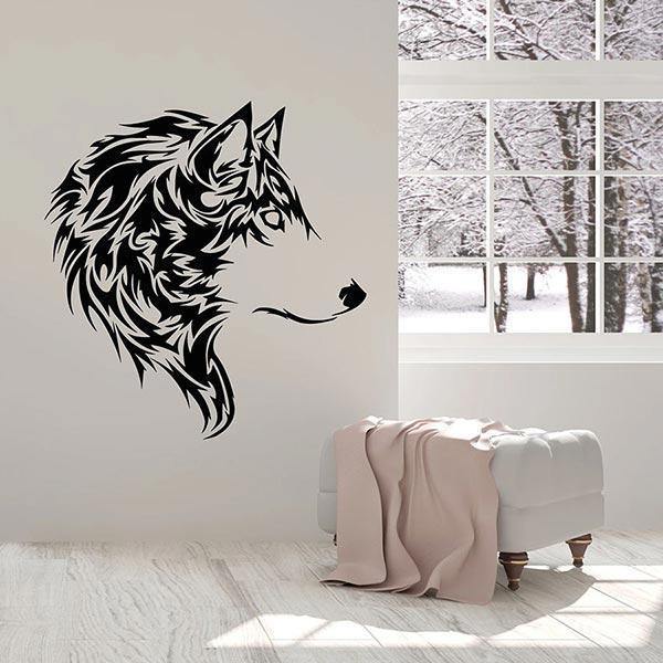 Black Wolf Sticker | Wolf-Horde-30x31cm-