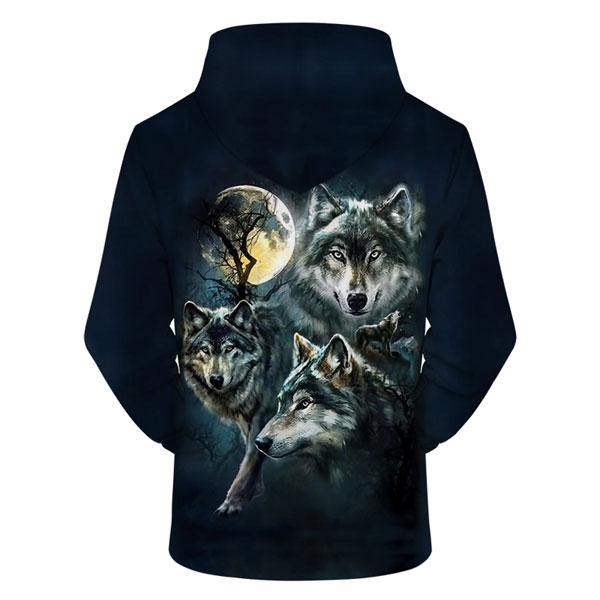 Blue Wolf Hoodie Wolf-Horde