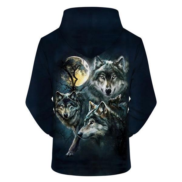 Blue Wolf Hoodie | Wolf-Horde S