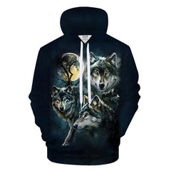 Blue Wolf Hoodie | Wolf-Horde S