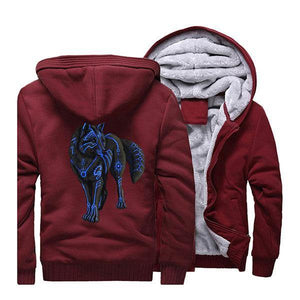 Blue Wolf Jacket | Wolf-Horde Red