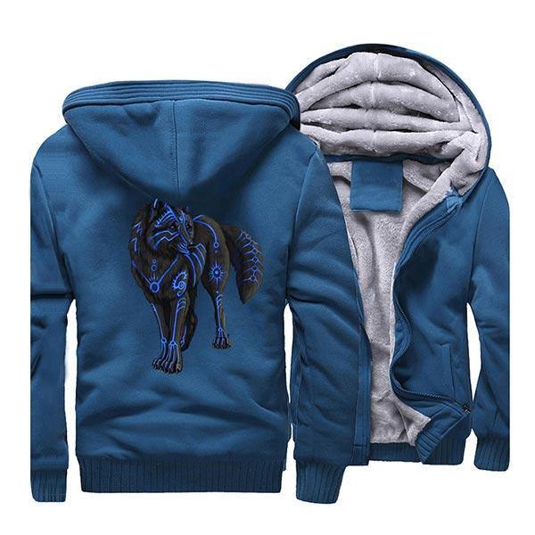 Blue Wolf Jacket | Wolf-Horde Black