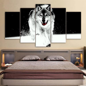 Canvas Painting Wolf | Wolf-Horde-Small-
