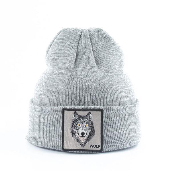 Children's wolf's head Beanie : a must | Wolf-Horde-Black-