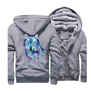 Colorful Wolf Jacket | Wolf-Horde Grey