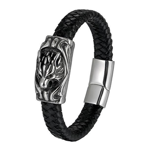 Stainless Steel Wolf Bracelet | Wolf-Horde