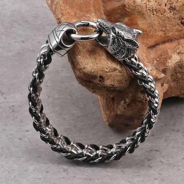 Gucci Anger Forest Wolf Head Bracelet In Silver 2355  liked on  Polyvore featuring jewelry bracele  Mens bracelet silver Engraved  bracelet Engraved jewelry