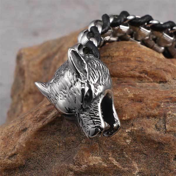 Fenris Wolf Bracelet | Wolf-Horde-21.5cm-