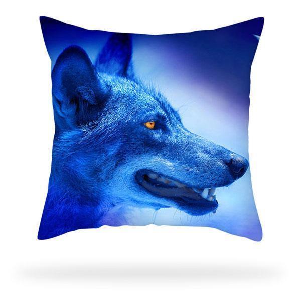 Fierce wolf Pillow Case | Wolf-Horde-45cmX45cm-