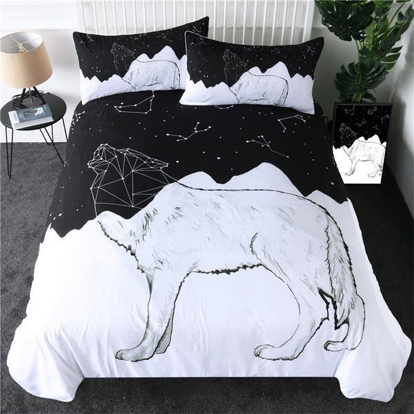 Galaxy Wolf Bedding | Wolf-Horde-Simple (172x218)-