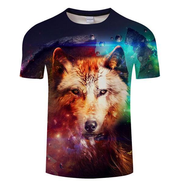 Galaxy Wolf T Shirt | Wolf-Horde S