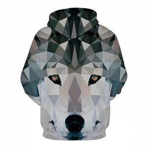 Geometric Wolf Hoodie | Wolf-Horde