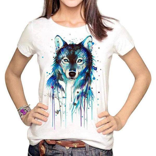 Girls Wolf T Shirt | Wolf-Horde S