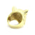 Gold Wolf Head Ring | Wolf-Horde-54 mm-