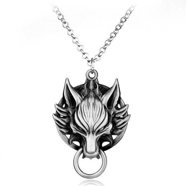 Gothic wolf necklace | Wolf-Horde-Silver-