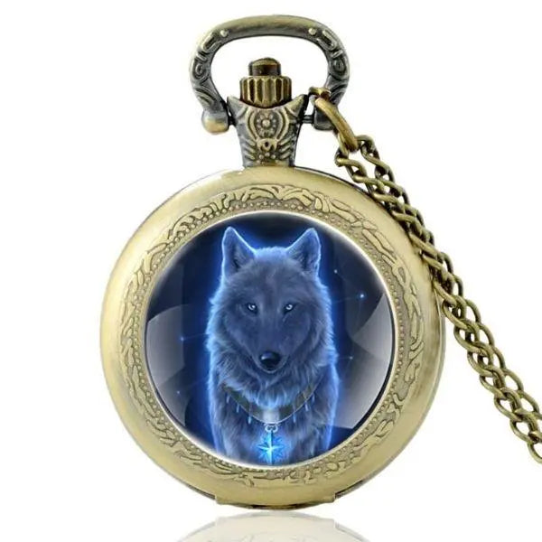 POCKET WATCH WOLF TOTEM Wolf-Horde