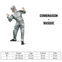 Grey Werewolf Costume: scary outfit | Wolf-Horde-M (6-7 years - 110 to 125 cm)-