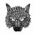 Half wolf mask: terrifying ornament | Wolf-Horde-100cm-