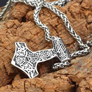 Hammer Wolf Necklace | Wolf-Horde-Silver-