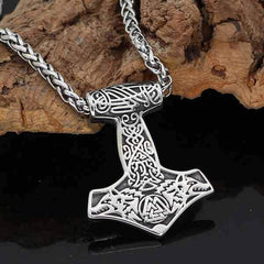 Hammer Wolf Necklace | Wolf-Horde-Silver-