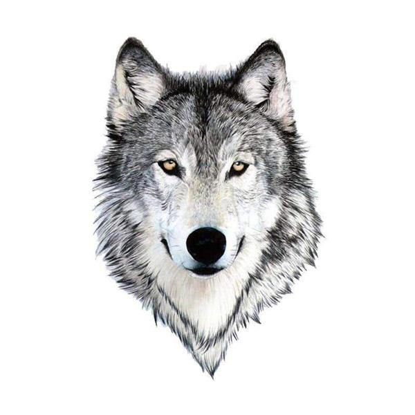 Head Wolf Tattoo | Wolf-Horde-grey Wolf-