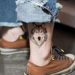 Head Wolf Tattoo | Wolf-Horde-grey Wolf-