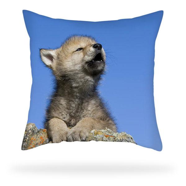 Howling Cub Cub Pillow Case | Wolf-Horde-Cub howling-