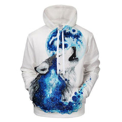 Howling Wolf Hoodie | Wolf-Horde S