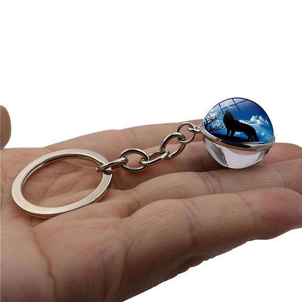 Howling Wolf Keychain | Wolf-Horde-howling-