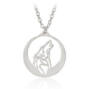 Howling Wolf Necklace | Wolf-Horde-Silver-
