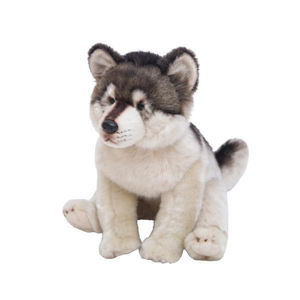 Husky Plush Dog: a small ball of softness | Wolf-Horde-38x21x26-