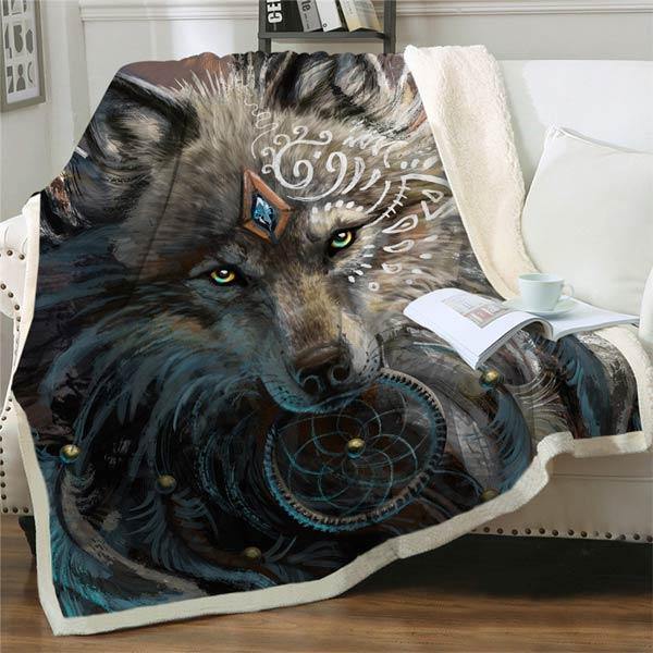 Large Wolf Blanket | Wolf-Horde-75cmx100cm-