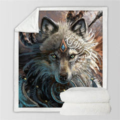 Large Wolf Blanket | Wolf-Horde-75cmx100cm-