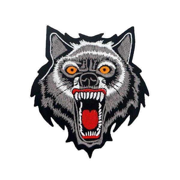 Large Wolf Iron on Patch | Wolf-Horde-Wild-