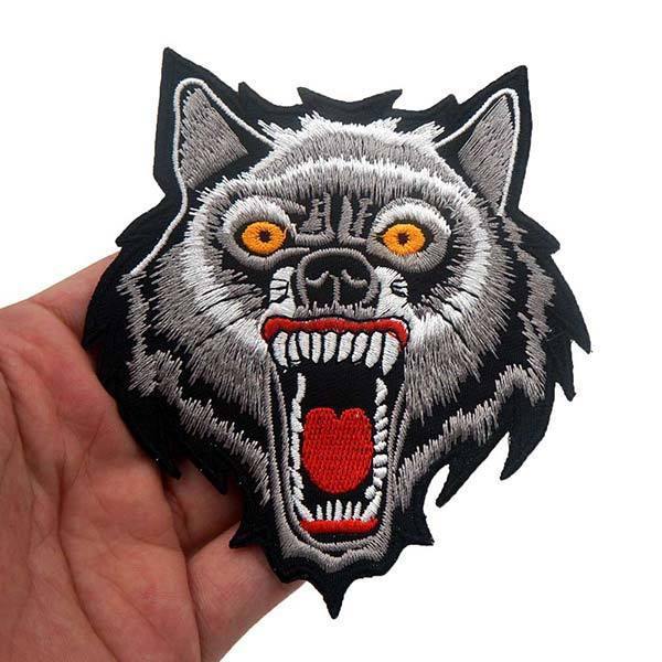 Large Wolf Iron on Patch | Wolf-Horde-Wild-