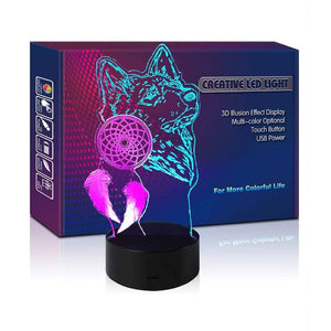 Led Wolf Dreamer Lamp | Wolf-Horde 16 changing colors