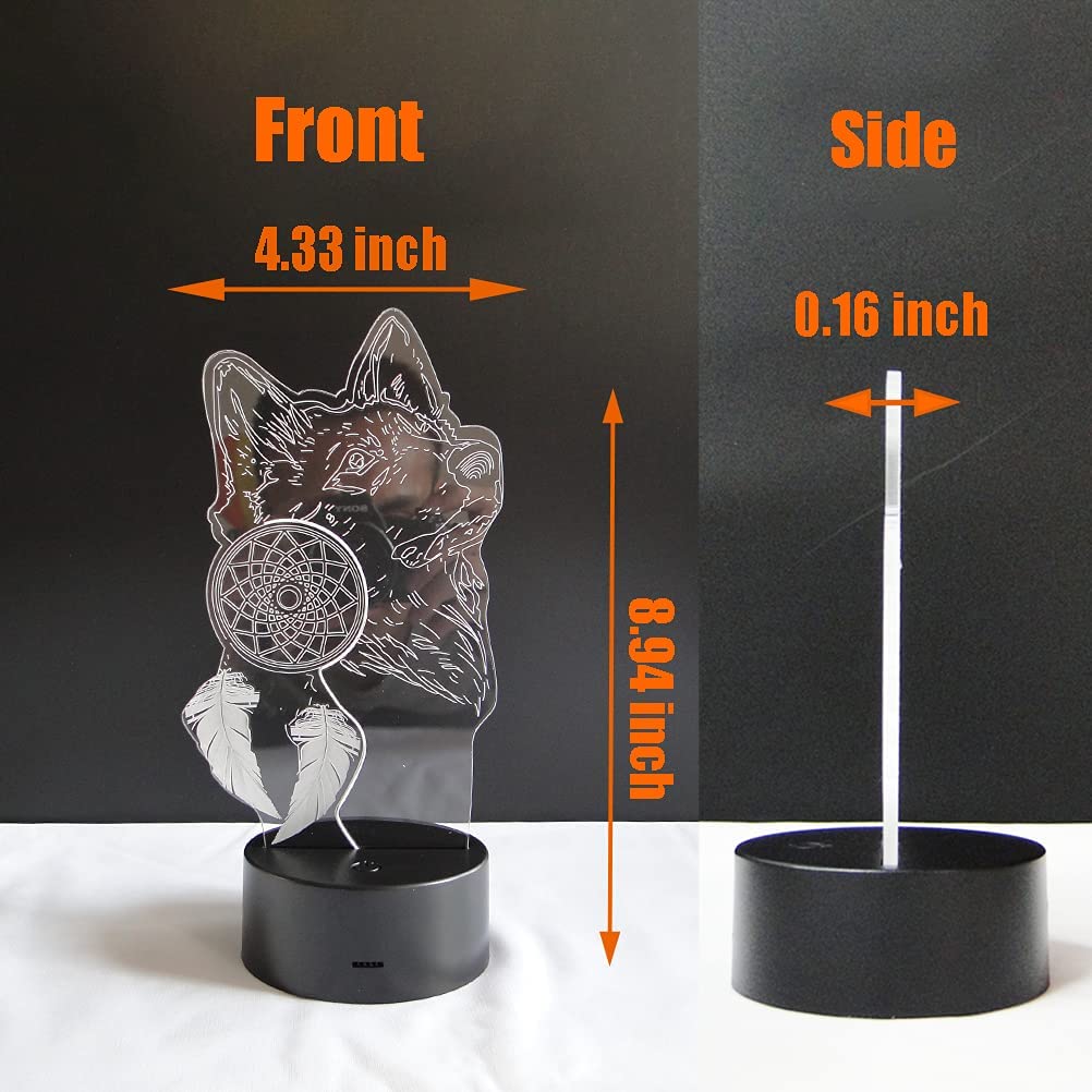 Led Wolf Dreamer Lamp | Wolf-Horde 16 changing colors