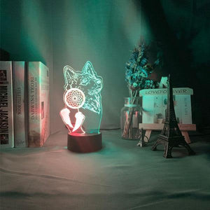 Led Wolf Dreamer Lamp | Wolf-Horde-16 changing colors-