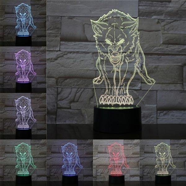LED Wolf Lamp | Wolf-Horde-wild wolf-