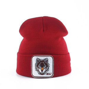 Lone Wolf Beanie | Wolf-Horde-Red-