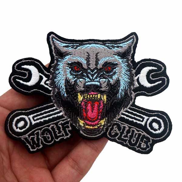 Lone Wolf Club Patch | Wolf-Horde-wild head-