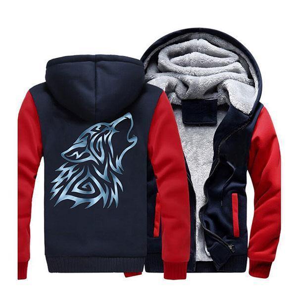 Lone Wolf Jacket | Wolf-Horde Red Dark Blue